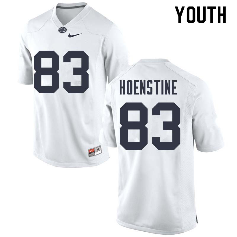 Youth #83 Alex Hoenstine Penn State Nittany Lions College Football Jerseys Sale-White